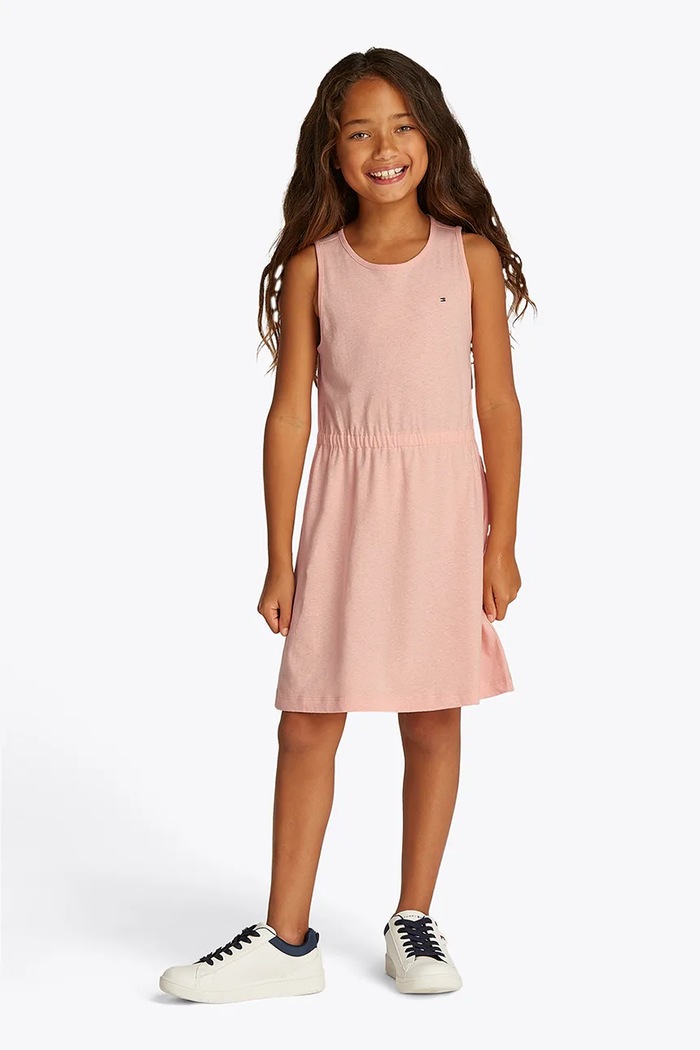 Tommy Hilfiger Sukienka dziecięca pomarańczowy KG0KG08481.116.122.PPYA