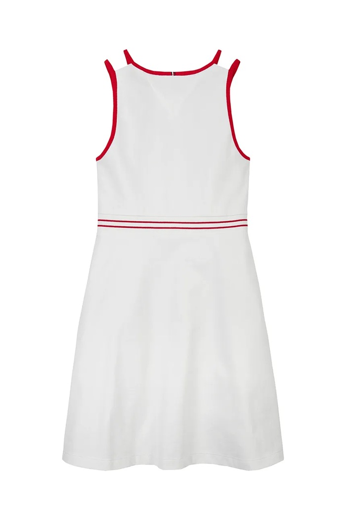 DÍVKA Dívčí šaty Tommy Hilfiger KG0KG08483.PPYA bílá