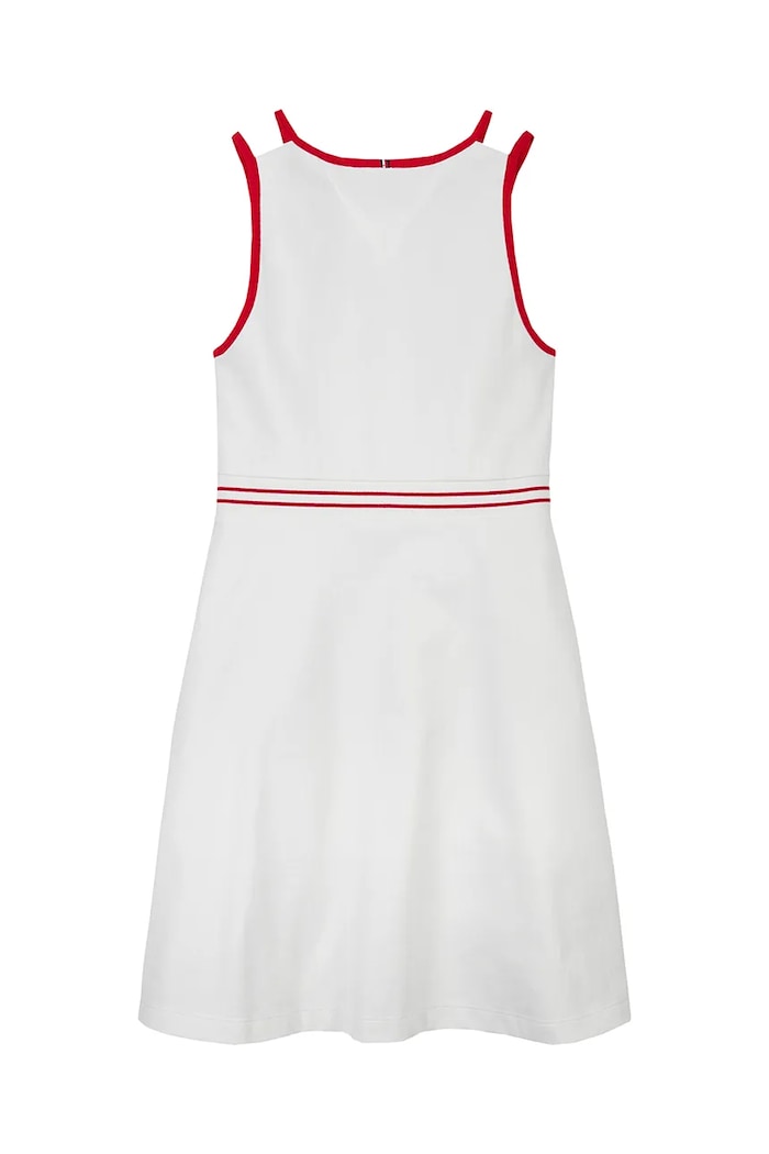 DÍVKA Dívčí šaty Tommy Hilfiger KG0KG08483.PPYA bílá