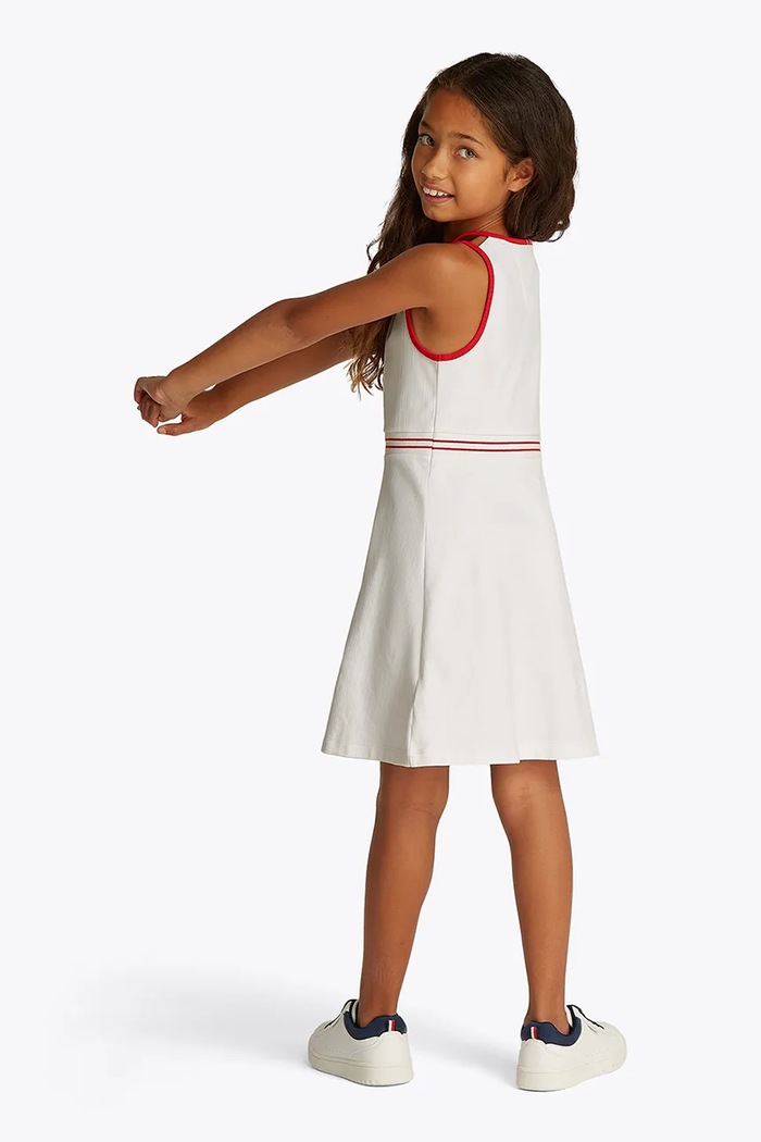 Dívčí šaty Tommy Hilfiger bílá KG0KG08483.PPYA