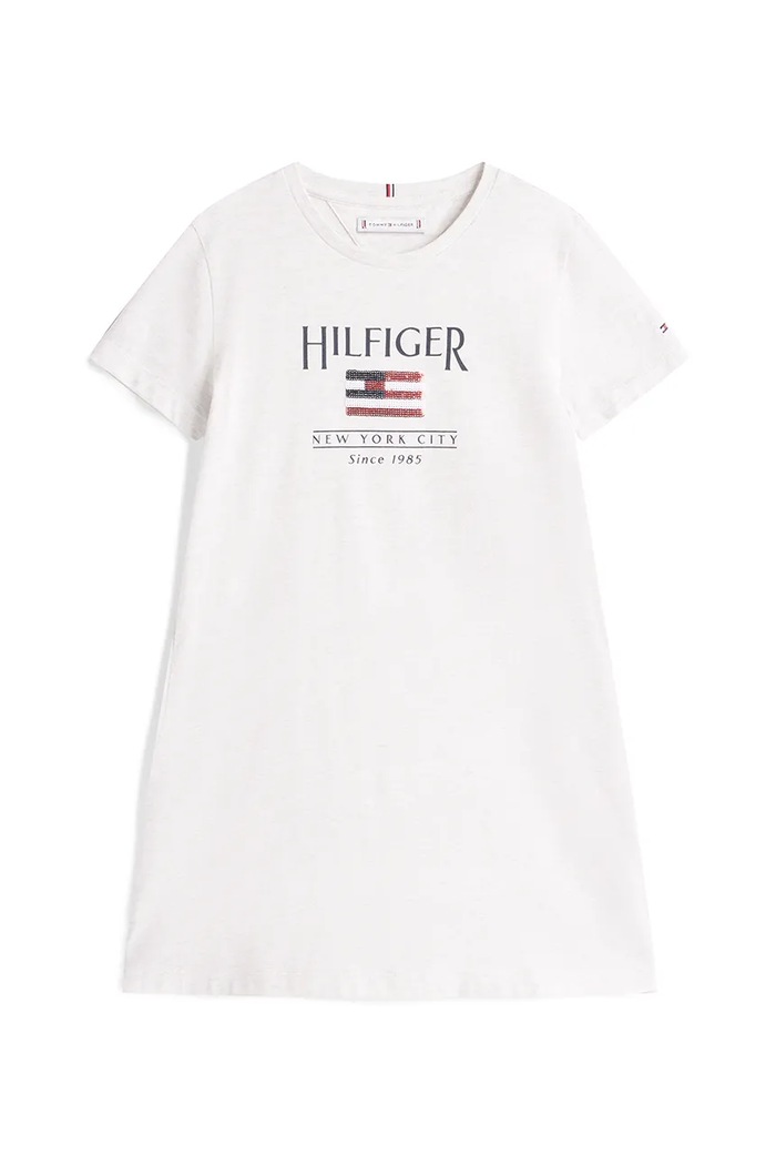 Tommy Hilfiger gyerek pamutruha KG0KG08563.128.176.PPYA fehér SS25