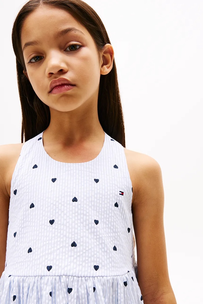Dievča Dievčenské šaty Tommy Hilfiger KG0KG08570.98.122.PPYA modrá