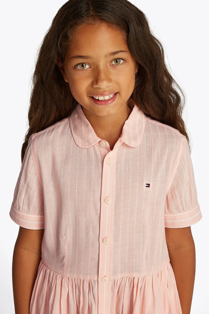 Dívčí šaty Tommy Hilfiger Tommy Hilfiger KG0KG08579.104.122.PPYA oranžová