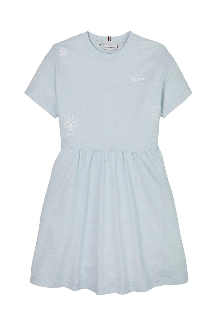 Dívčí šaty Tommy Hilfiger KG0KG08591.128.176.PPYA modrá SS25