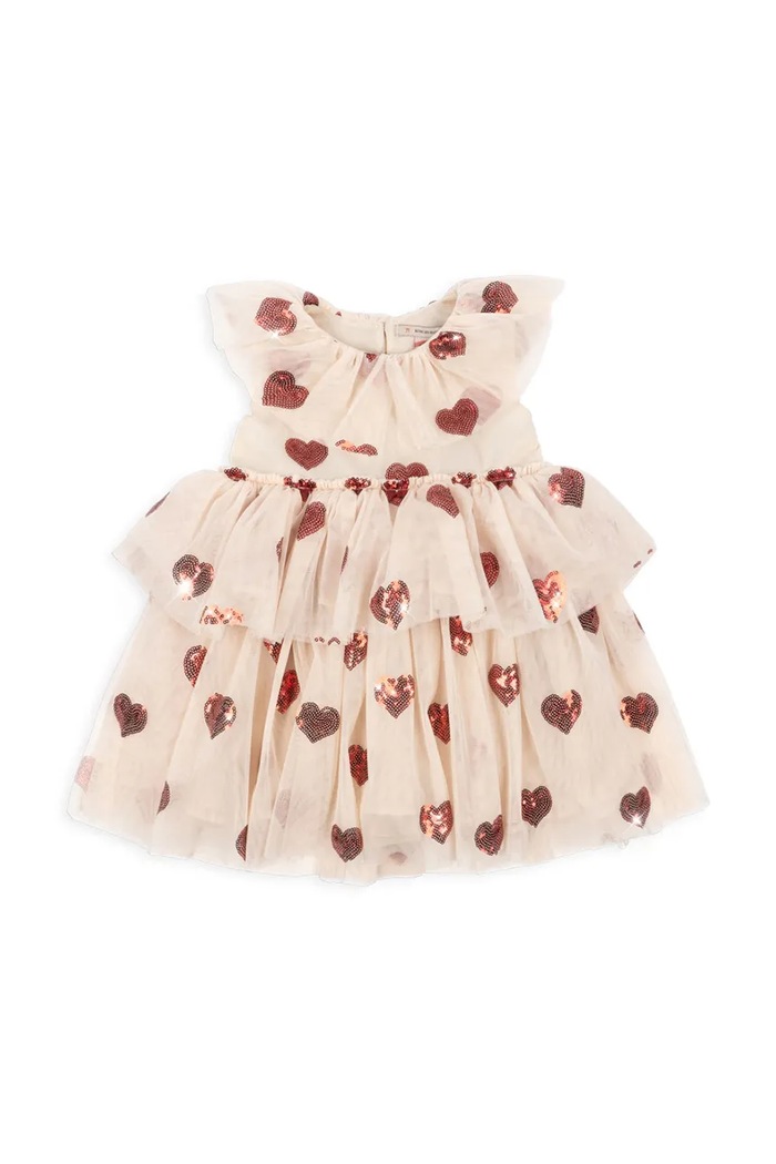 Konges Sløjd sukienka dziecięca YVONNE FAIRY DRESS GRS tkanina beżowy KS103367