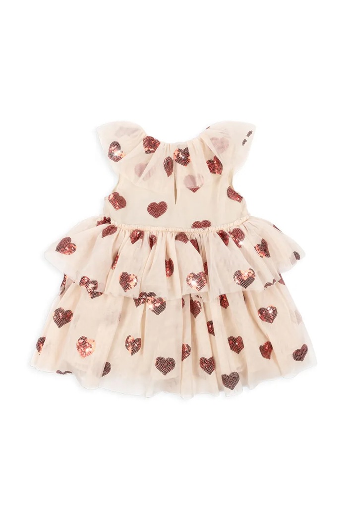 Konges Sløjd sukienka dziecięca YVONNE FAIRY DRESS GRS KS103367 beżowy SS25