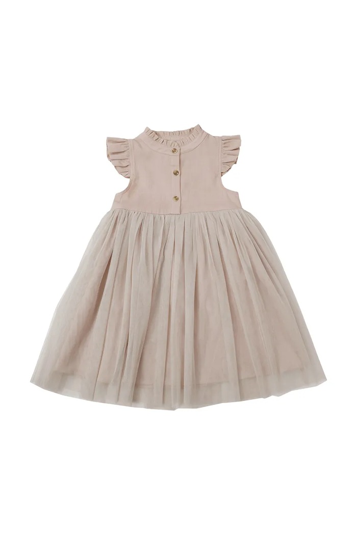 Donsje rochie fete Fleurance Dress 4062900 bej SS26
