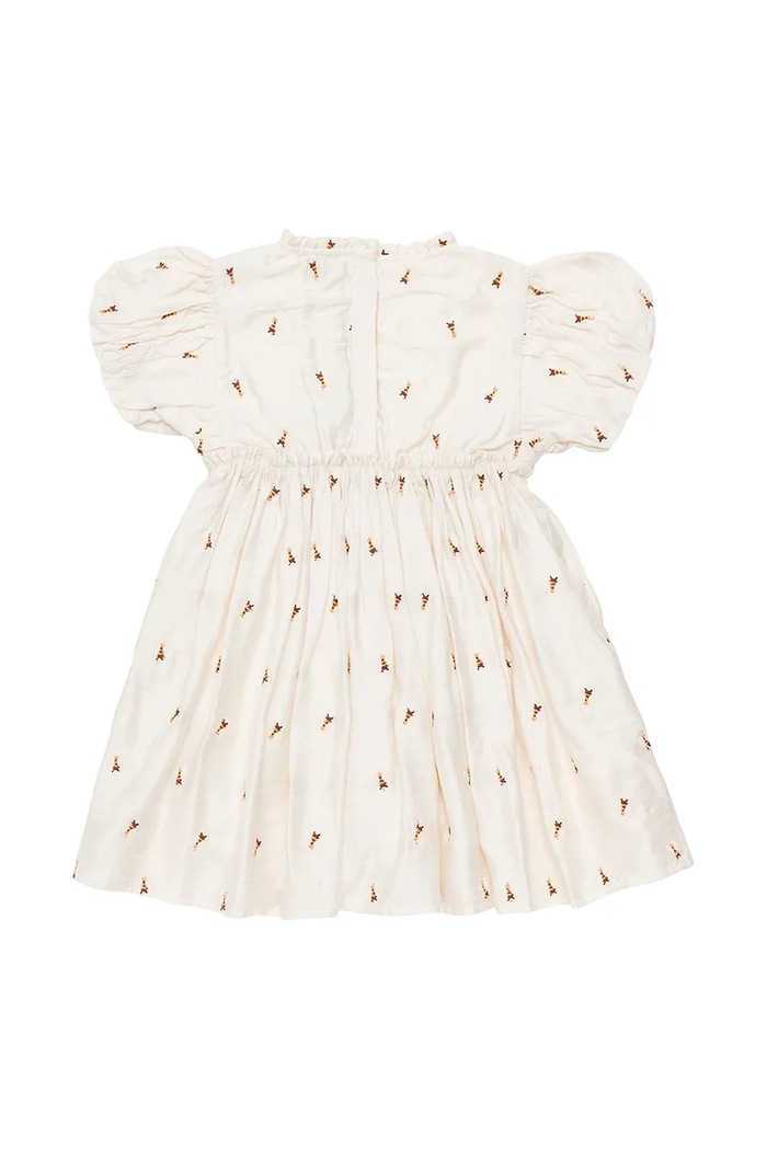 Donsje sukienka dziecięca Clarize Dress Bees rozkloszowany biały 4095002.98.128