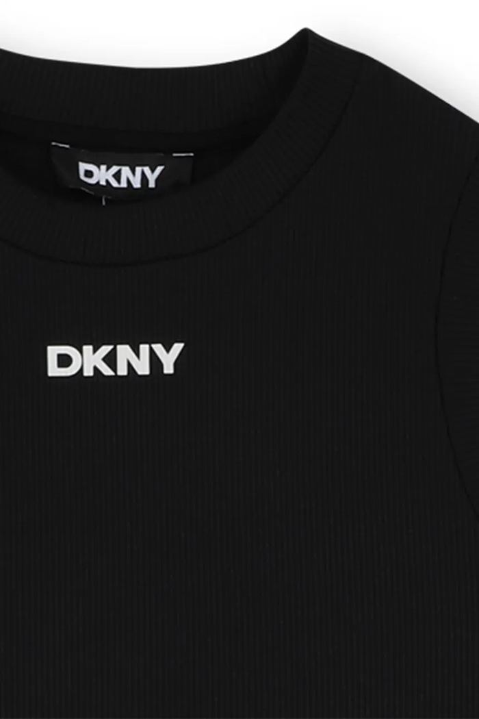Παιδικό φόρεμα Dkny μαύρο D62331.114.150