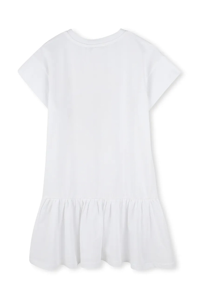 Kenzo Kids sukienka bawełniana dziecięca K61025.156 biały SS25