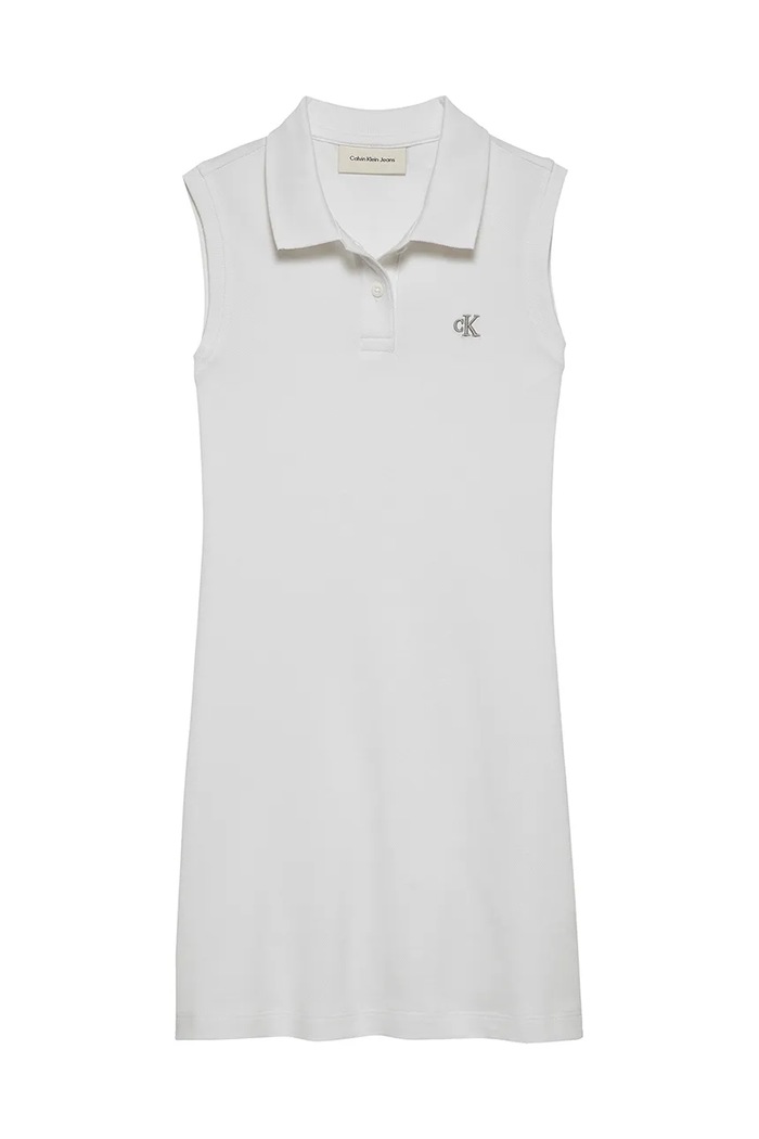 Παιδικό φόρεμα Calvin Klein Jeans IG0IG02914.PPYA λευκό SS25