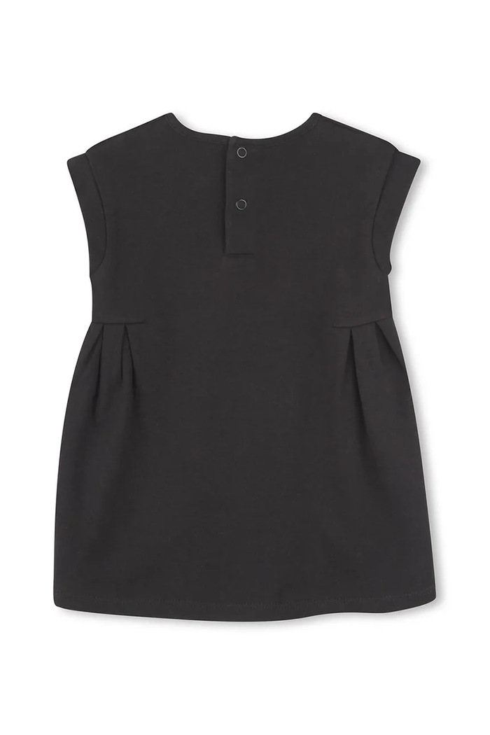 Dětské bavlněné šaty Karl Lagerfeld Z30510.86.108 černá SS25