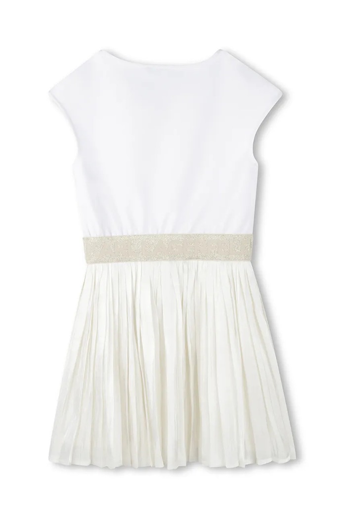 Детска рокля Karl Lagerfeld Z30569.86.108 бял SS25