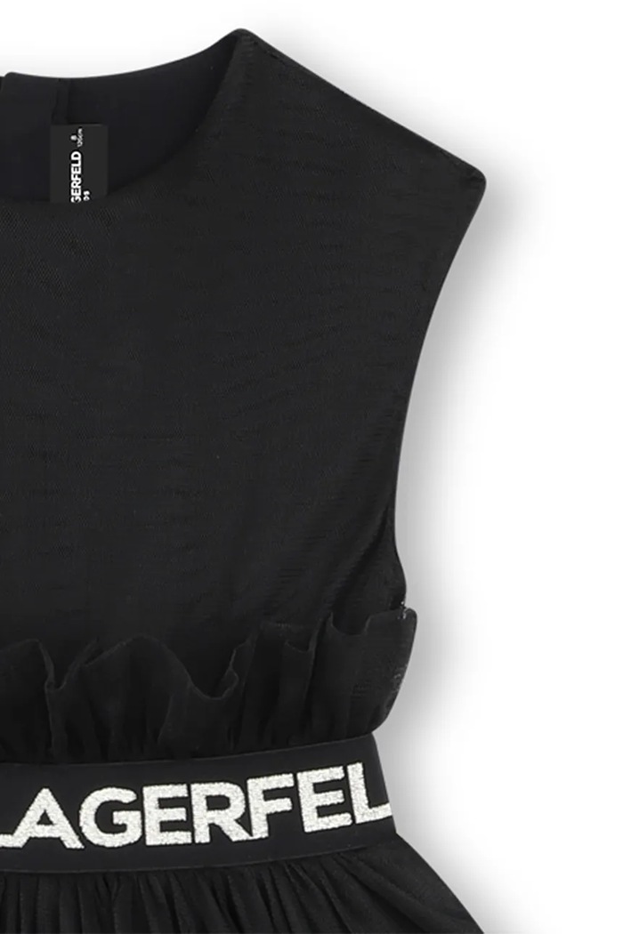 Dievčenské šaty Karl Lagerfeld čierna Z30467.86.108