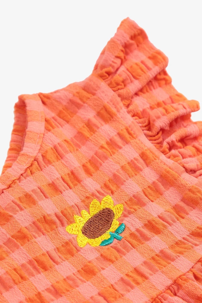 Момиче Бебешка рокля Bobo Choses 125AB080 оранжев