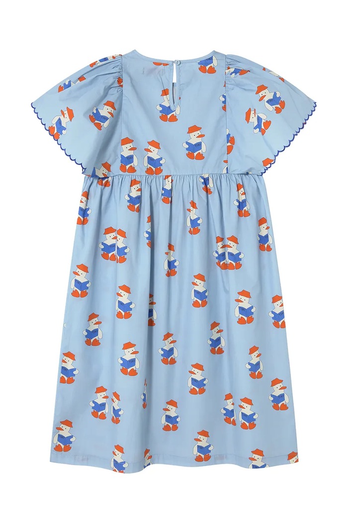 Dievča Dievčenské bavlnené šaty Tinycottons READERS DRESS SS25.180 modrá