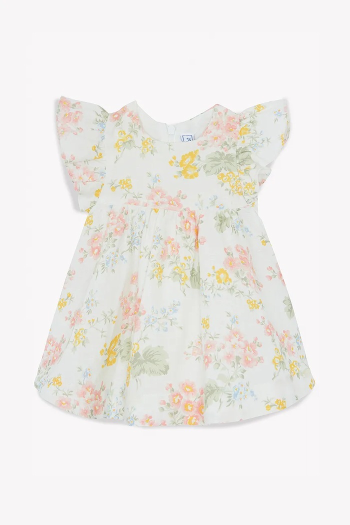 Dětské plátěné šaty Tartine et Chocolat CA30041.80.94 oranžová SS25