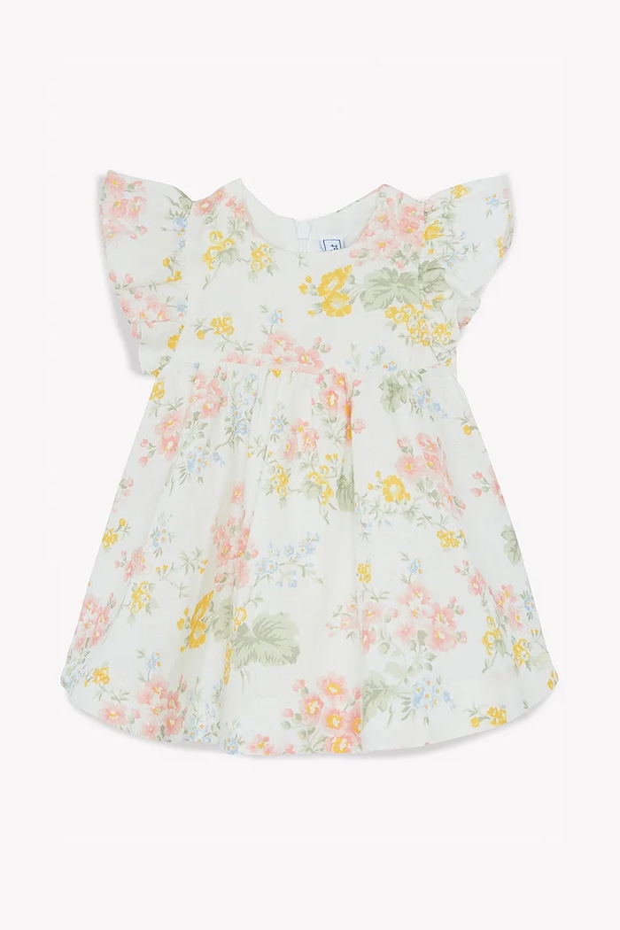 Dětské plátěné šaty Tartine et Chocolat CA30041.80.94 oranžová SS25