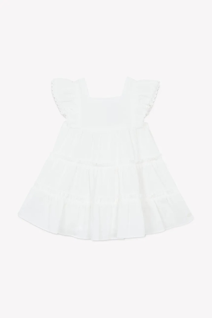 Tartine et Chocolat sukienka bawełniana dziecięca CA30151.104 biały SS25