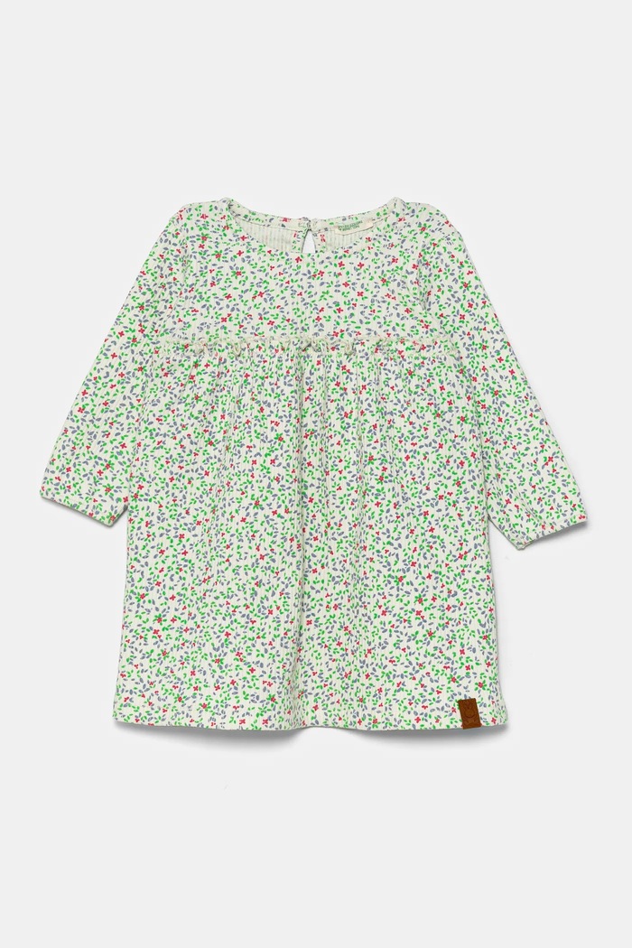 Παιδικό φόρεμα United Colors of Benetton βαμβάκι λευκό 3OBQAV00H.W.Seasonal