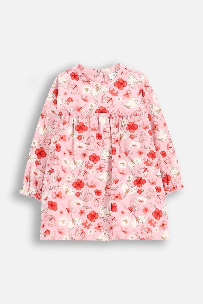 Haljina za bebe Coccodrillo Planet friendly roza WC5129601NGN