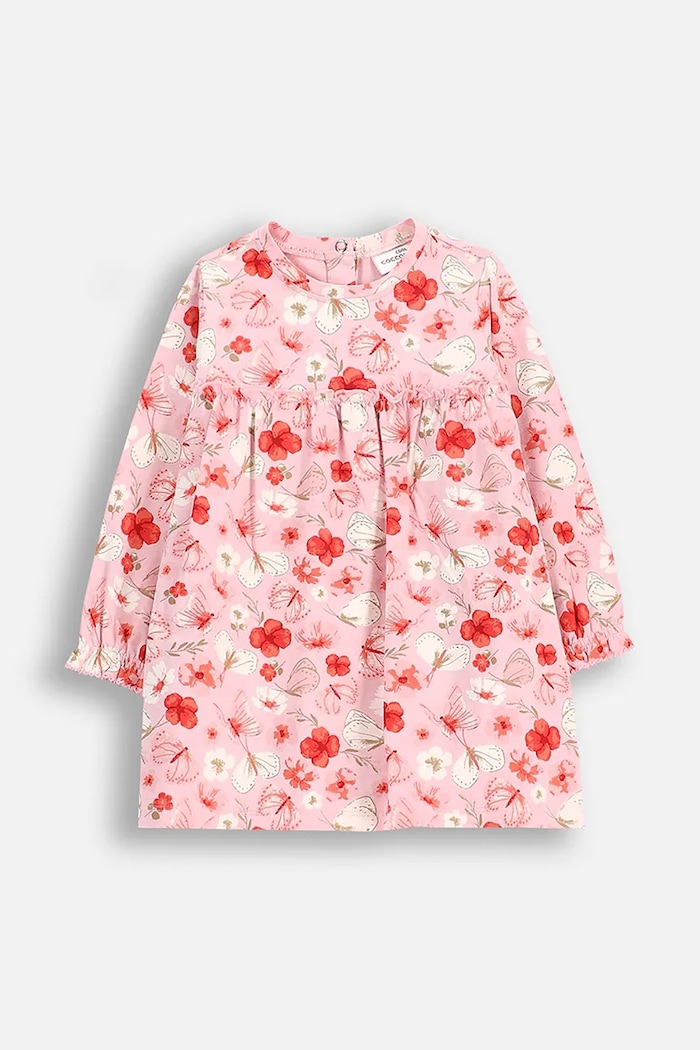 Haljina za bebe Coccodrillo Planet friendly roza WC5129601NGN