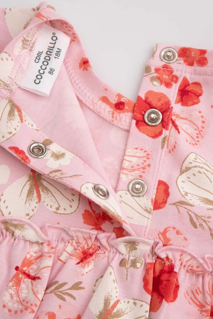 Haljina za bebe Coccodrillo roza WC5129601NGN