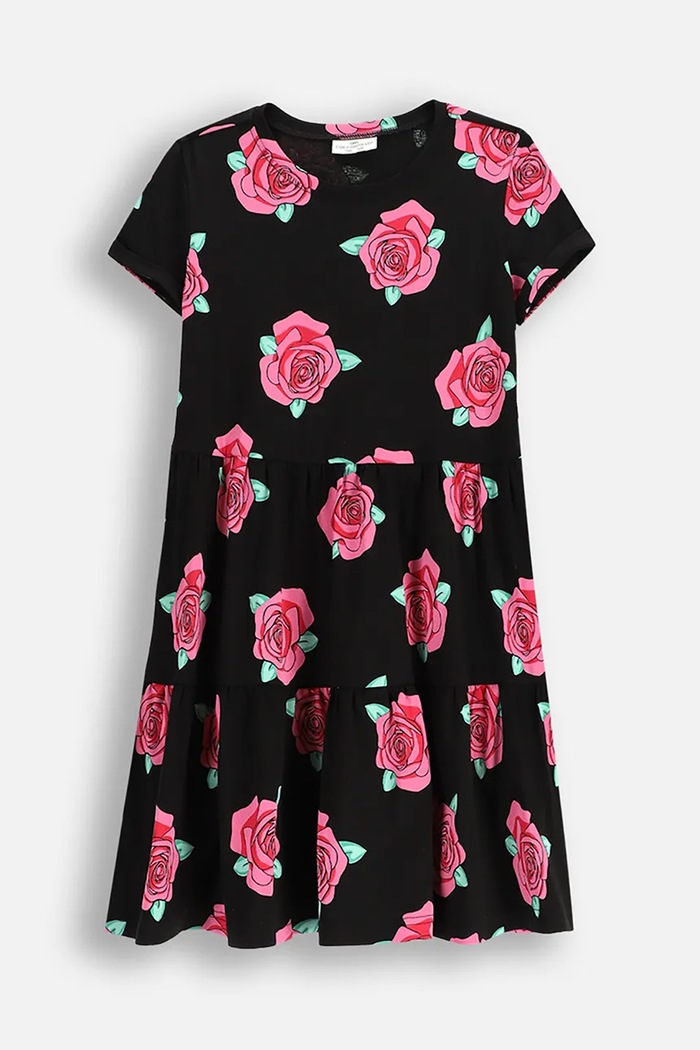 Coccodrillo rochie midi negru WC5129202VGB