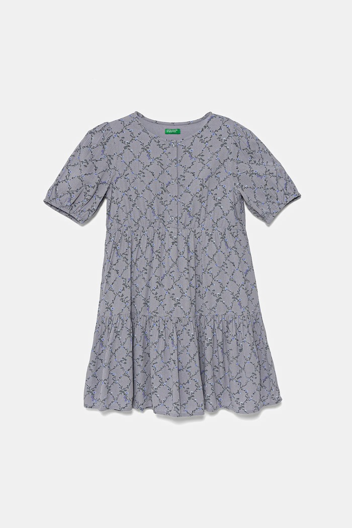 Dječja haljina United Colors of Benetton Planet friendly ljubičasta 4KEUCV03E.G.Seasonal