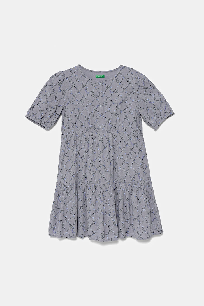 Dječja haljina United Colors of Benetton Planet friendly ljubičasta 4KEUCV03E.G.Seasonal