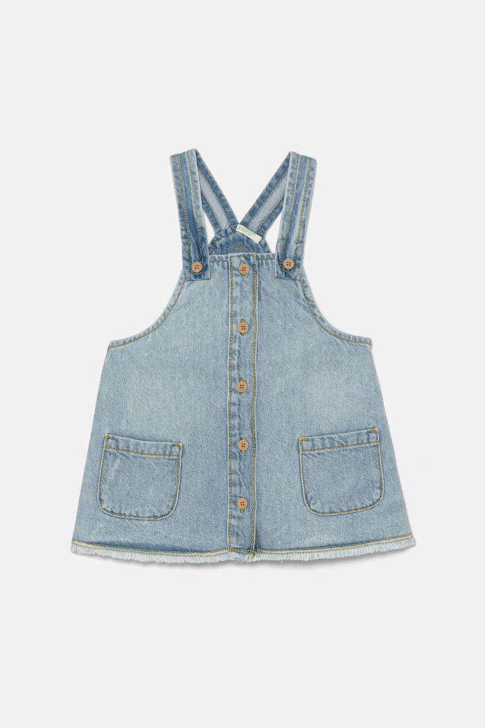 United Colors of Benetton Sukienka jeansowa niemowlęca niebieski 45A7AT01C.W.Seasonal