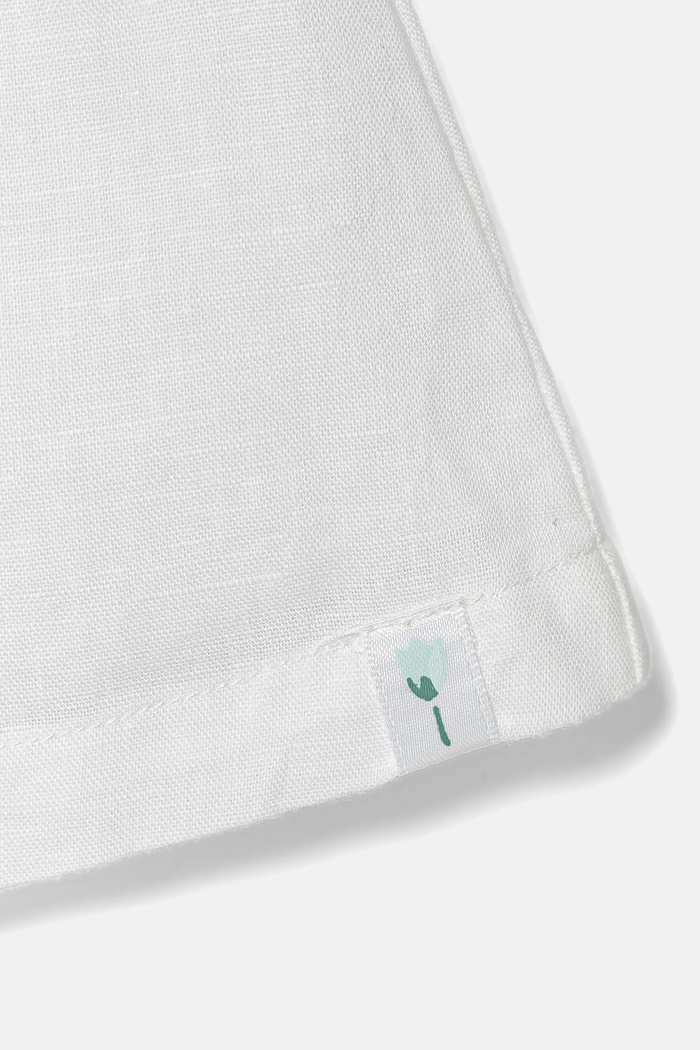 DÍVKA Dětské plátěné šaty United Colors of Benetton 43WBAV00N.W.Seasonal bílá