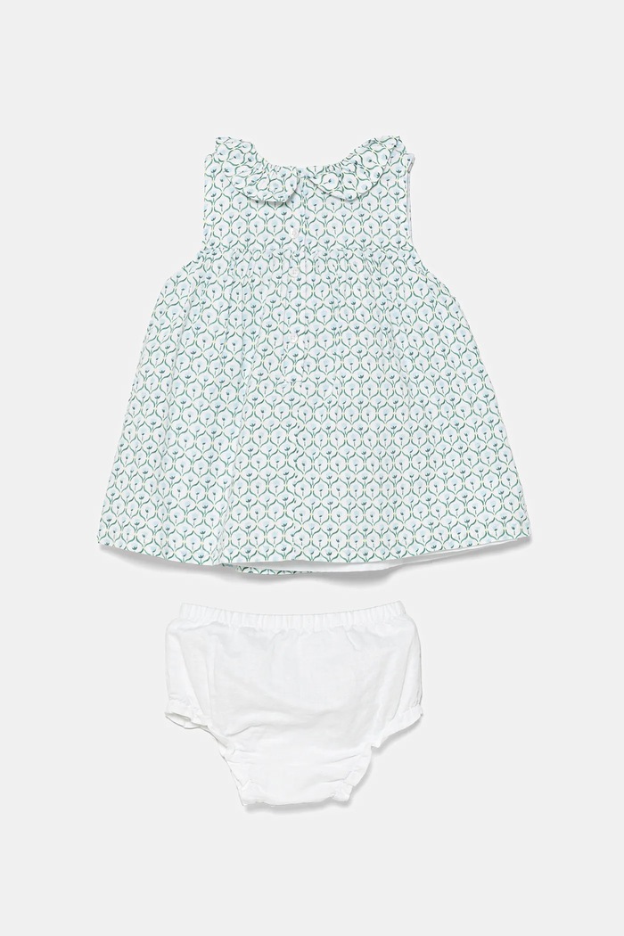 Βεφικό λινό φόρεμα United Colors of Benetton 4Q1NAV00O.W.Seasonal μπλε SS25