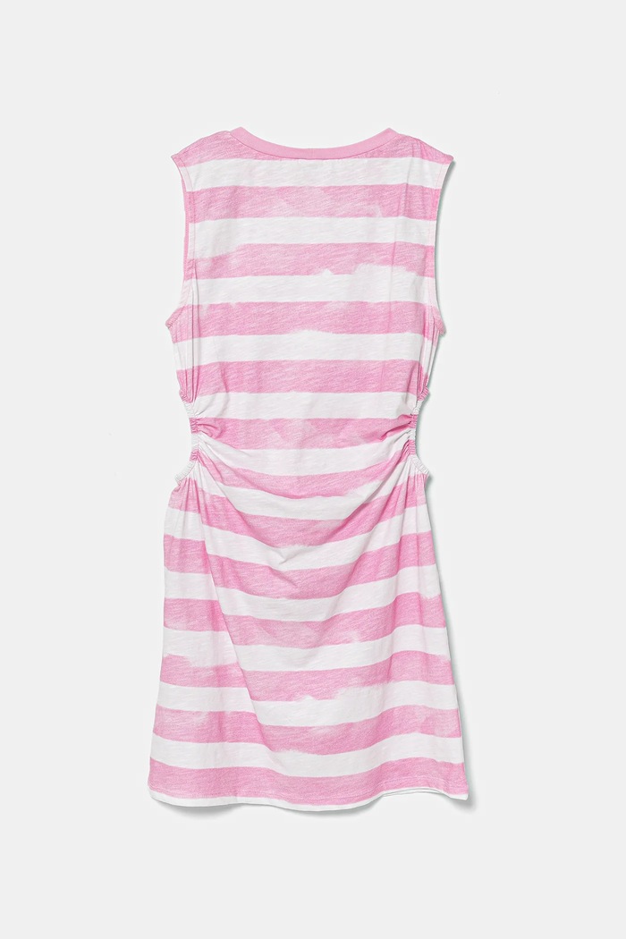 United Colors of Benetton sukienka bawełniana dziecięca 3SL3CV013.G.Seasonal różowy SS25