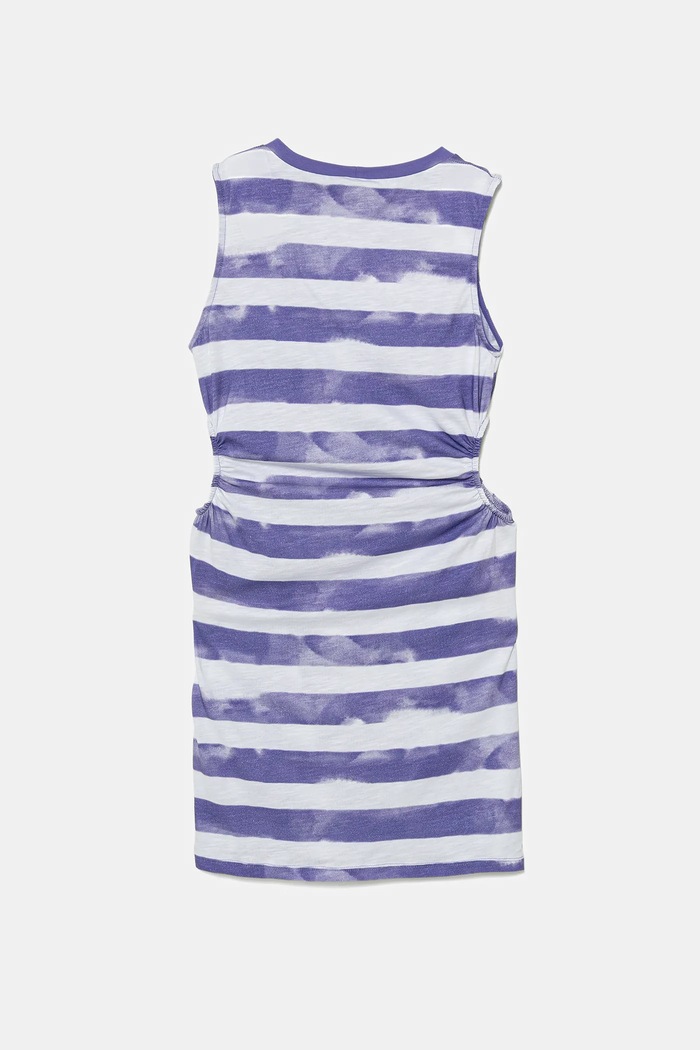 Dětské bavlněné šaty United Colors of Benetton 3SL3CV013.G.Seasonal fialová SS25