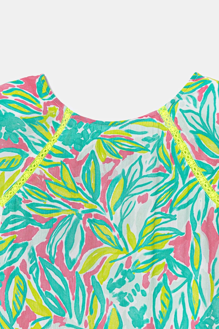 DÍVKA Dívčí šaty United Colors of Benetton 4UIACV03G.G.Seasonal tyrkysová