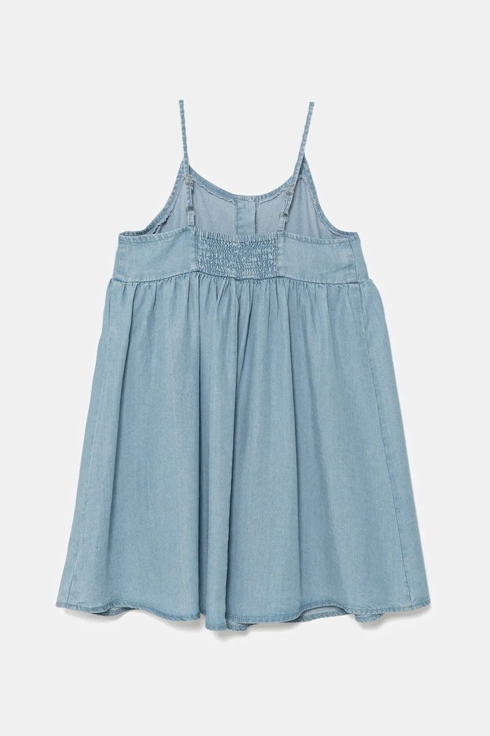 Dívčí šaty United Colors of Benetton 4FFKCV03J.G.Seasonal modrá SS25