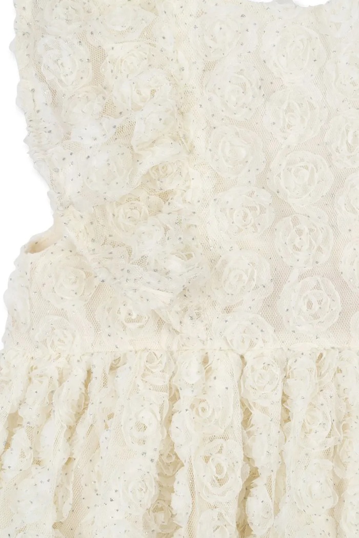 Konges Sløjd sukienka CELEBRATION CIANNA FLOWER DRESS KS103564 beżowy