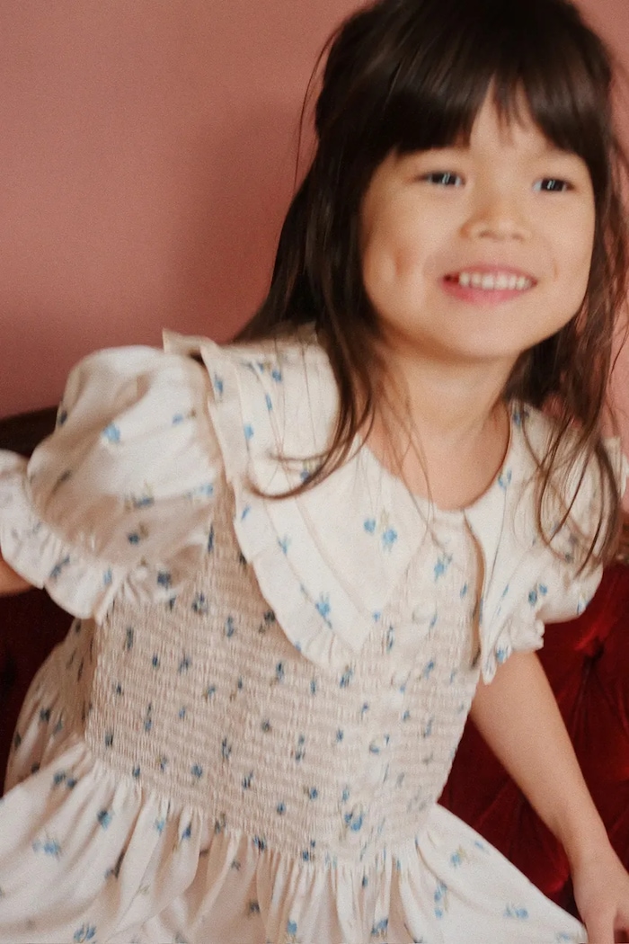 Konges Sløjd sukienka dziecięca CELEBRATION SHEENY SMOCK DRESS KS103568