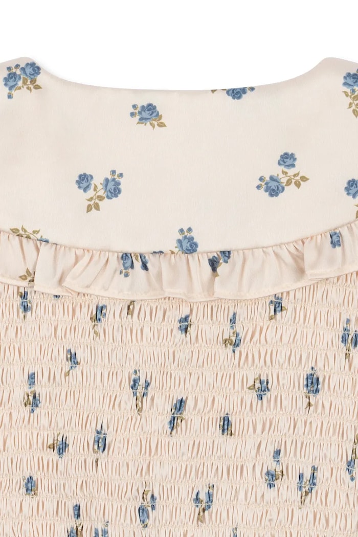 Konges Sløjd sukienka dziecięca CELEBRATION SHEENY SMOCK DRESS beżowy KS103568