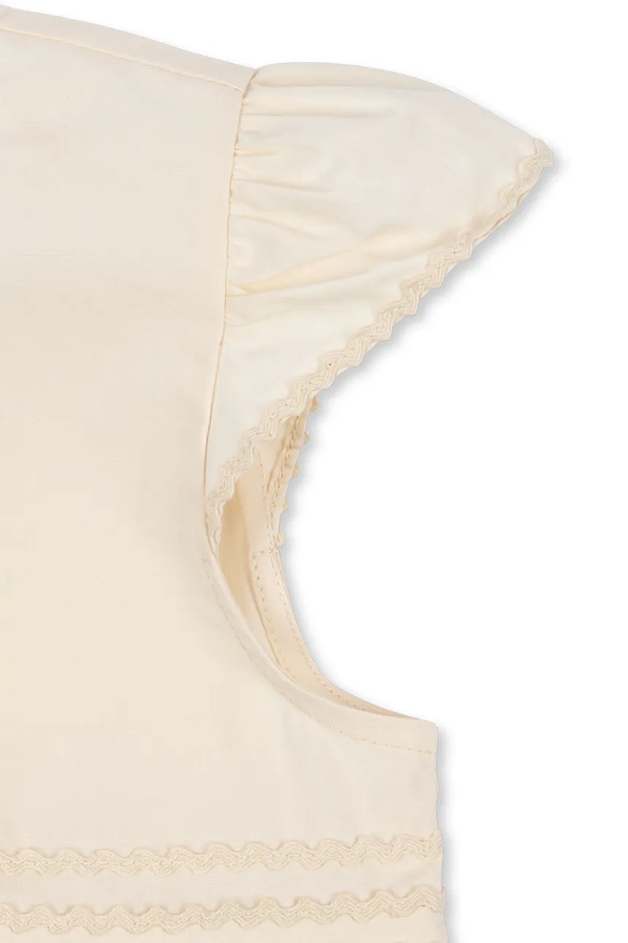 Konges Sløjd sukienka bawełniana dziecięca CELEBRATION AALIYAH DRESS GOTS KS103576 beżowy
