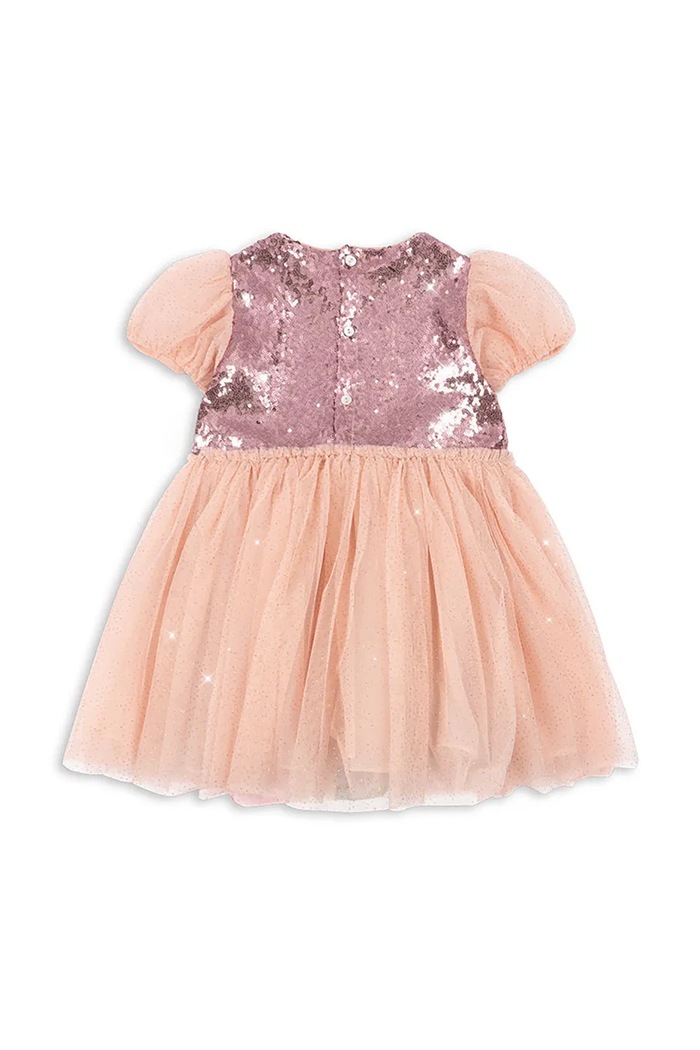 Fete Konges Sløjd rochie ODETTE RAINBOW DRESS KS103022 roz