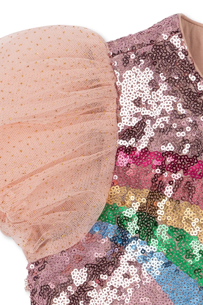 Konges Sløjd rochie ODETTE RAINBOW DRESS roz KS103022