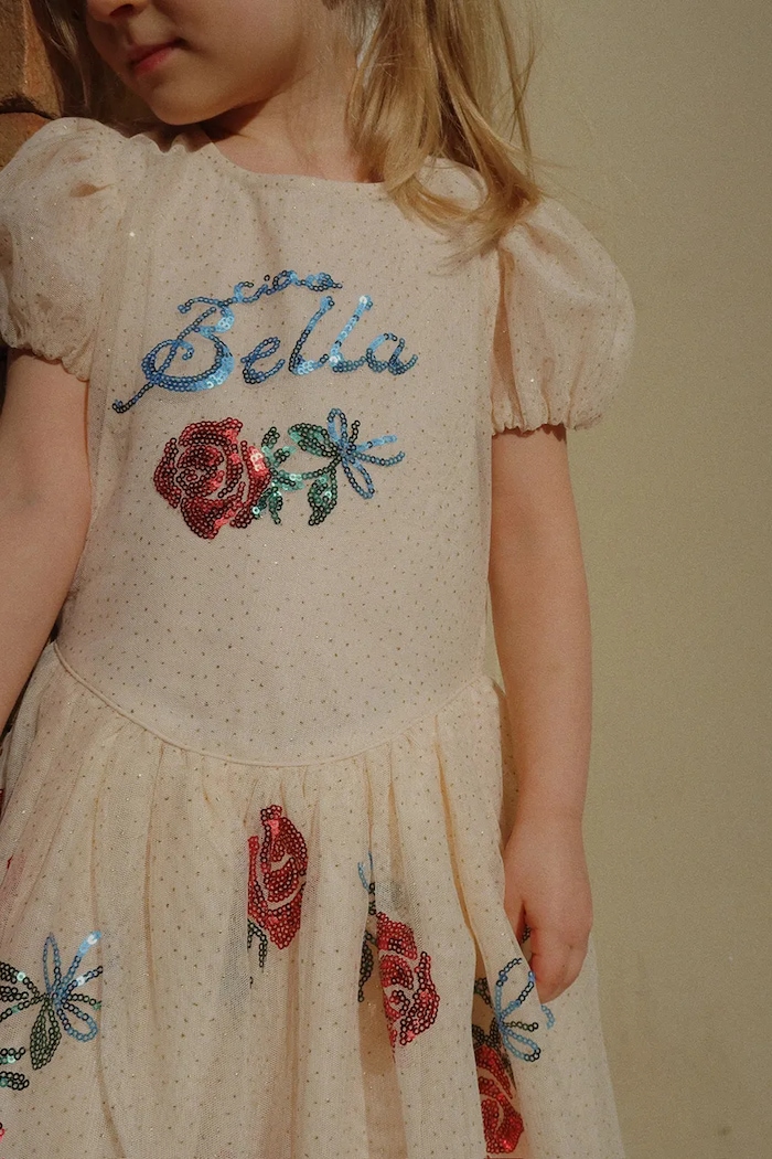Obleka Konges Sløjd RHW X KS BELLA DRESS Mini bež KS103588