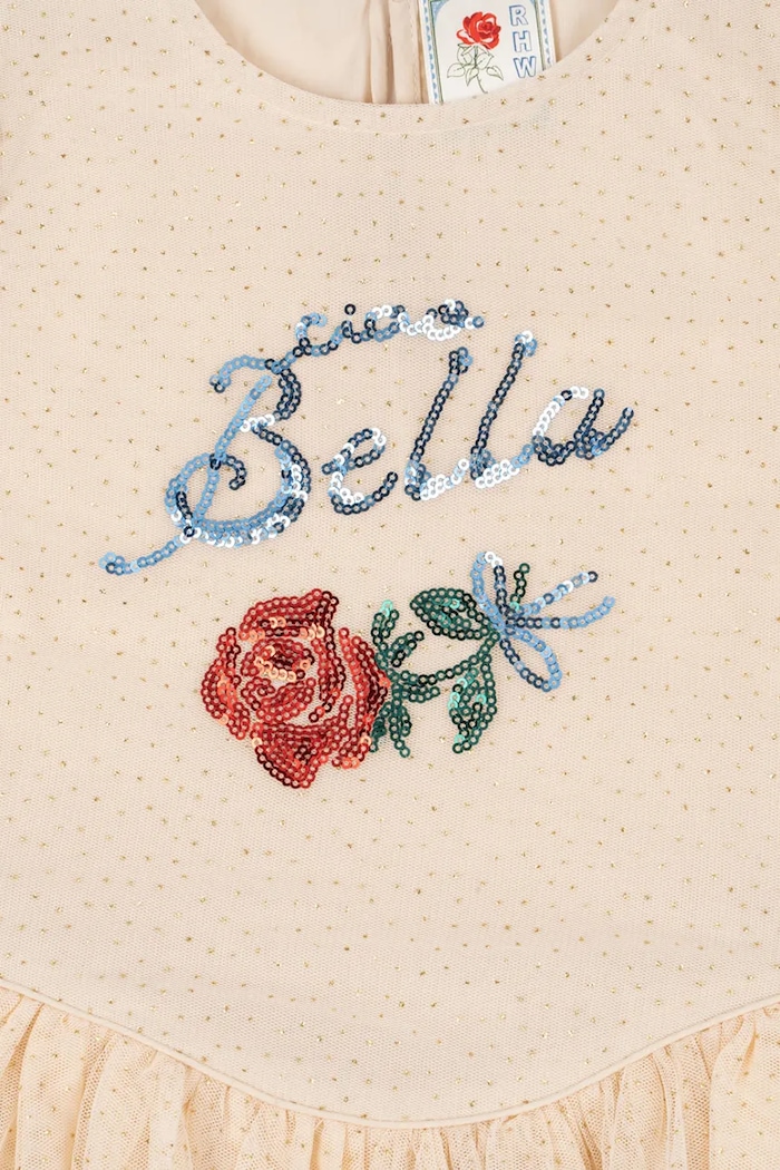 Obleka Konges Sløjd RHW X KS BELLA DRESS KS103588 bež