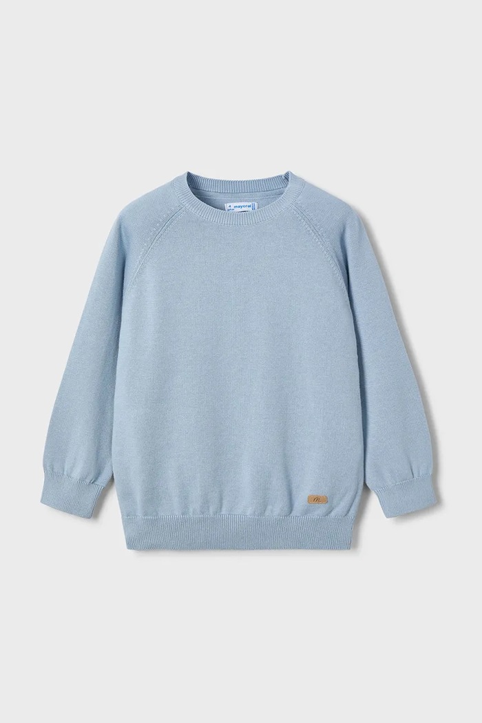 Mayoral sweter z domieszką wełny dziecięcy z domieszką wełny niebieski 311.5A.Mini.PPYA