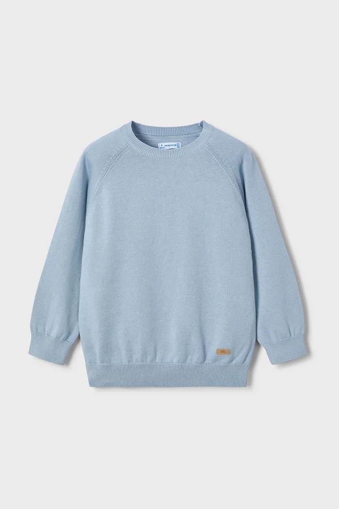 Mayoral sweter z domieszką wełny dziecięcy z domieszką wełny niebieski 311.5A.Mini.PPYA