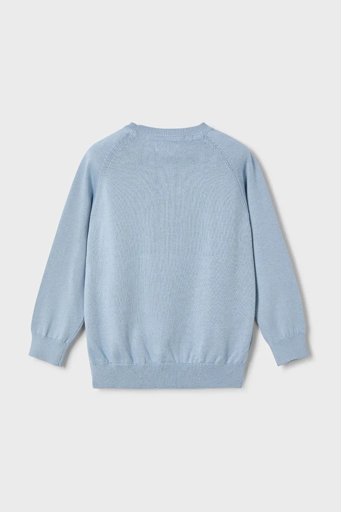 Mayoral sweter z domieszką wełny dziecięcy 311.5A.Mini.PPYA niebieski SS25