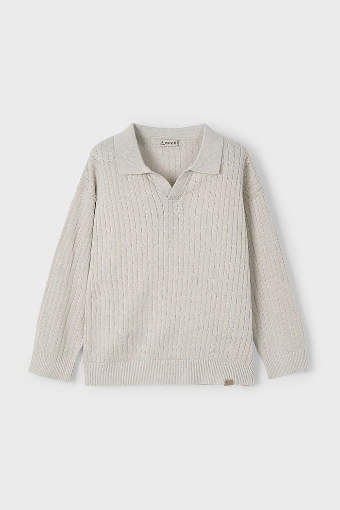 Mayoral pulover copii 3367.5D.Mini.PPYA bej SS25