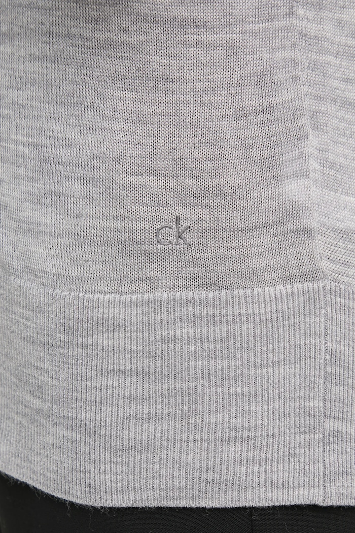 Kardigan s primjesom vune Calvin Klein K20K207935 siva
